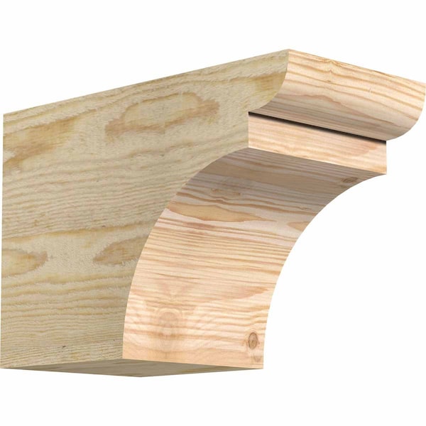 Ekena Millwork Yorktown Rough Sawn Rafter Tail, Douglas Fir, 6"W x 8"H x 12"L RFT06X08X12YOR00RDF - main